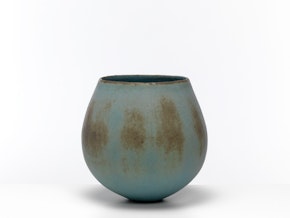 Blue & Brown Rounded Pot