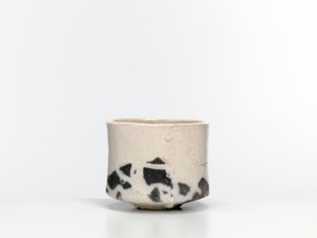White raku tea bowl